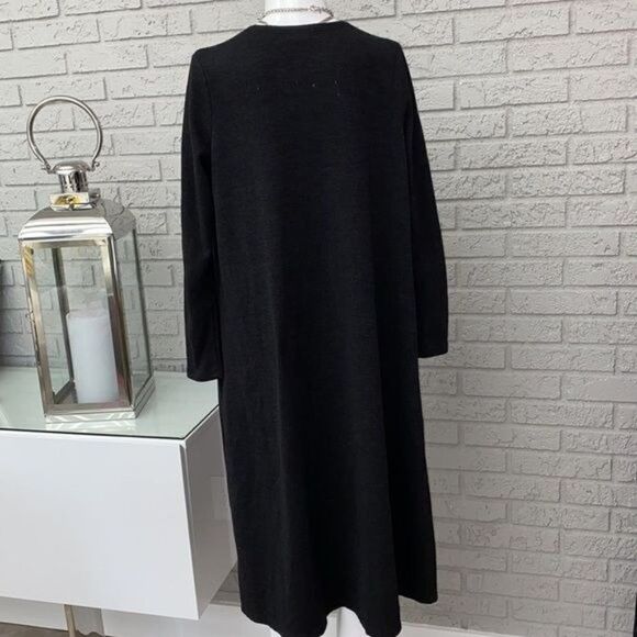 LuLaRoe Sarah Women Black Long Sleeve Open Front Duster Size S - Picture 5 of 10